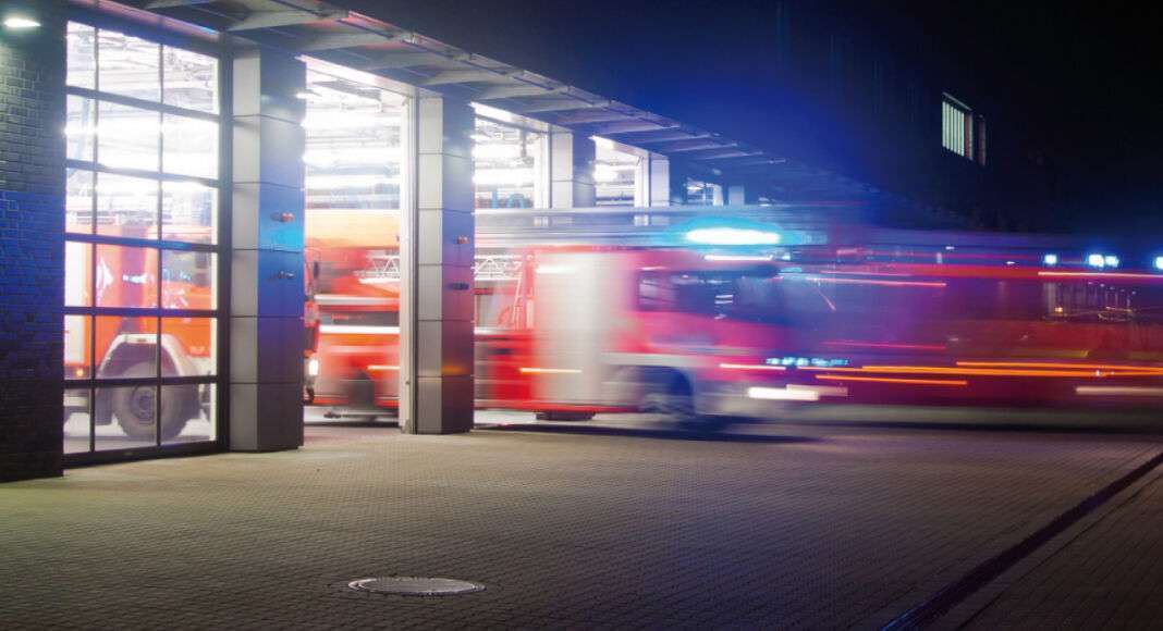 Feuerwehr-Ausfahrt