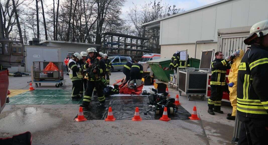 Feuerwehr Mörfelden im Betonwerk