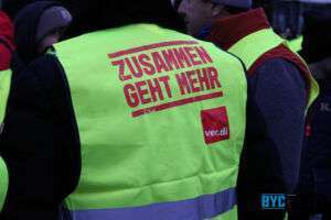 Großer ver. Di-warnstreik in mainz