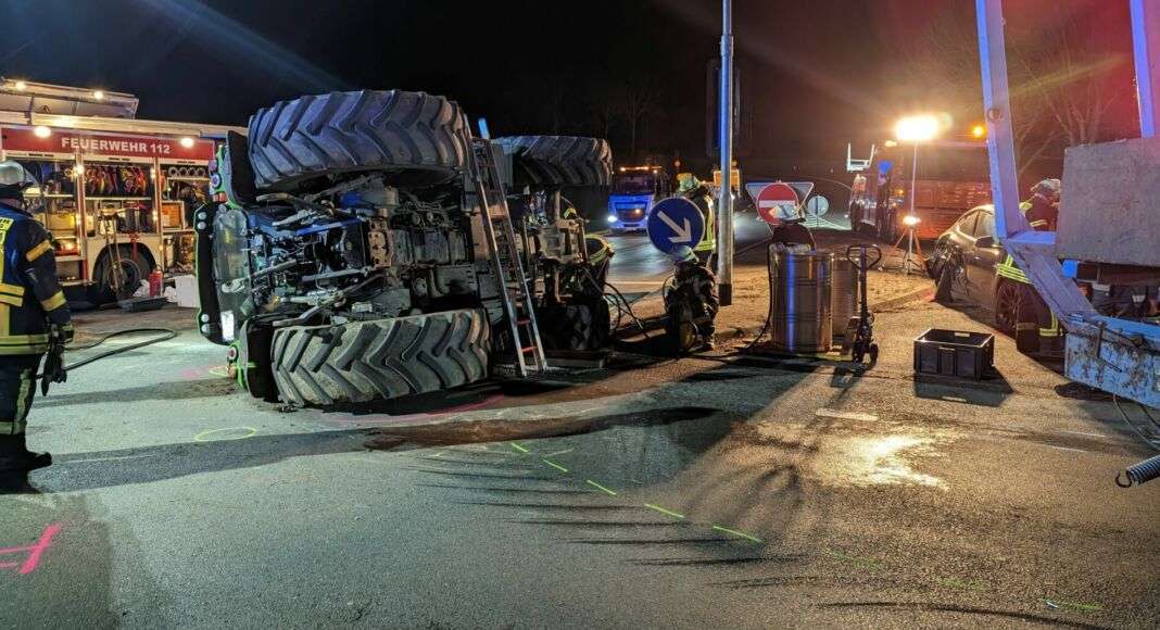 Unfall mit landwirtschaftlicher Maschine