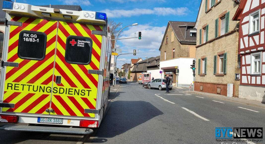 Verkehrsunfall in Bischofsheim Verkehrsunfall in Bischofsheim