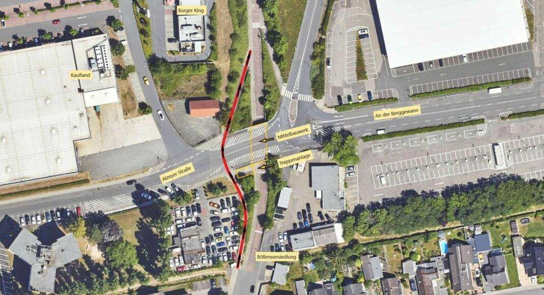 Grafik Alzeyer Straße Rüsselsheim