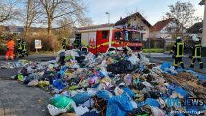 Müll in mainz-laubenheim ausgekippt und fahrzeugbrand verhindert
