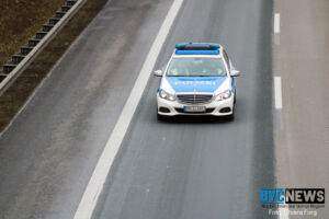 Polizei auf der autobahn