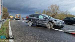 Verkehrsunfall auf der a67 zwischen groß-gerau und büttelborn