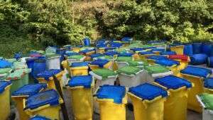 Verkehrsbehinderungen an der salzbachtalbrücke in wiesbaden