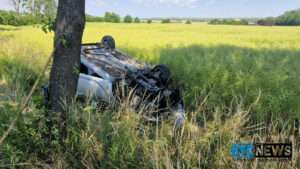 Opel kracht gegen baum zwischen weinolsheim und dalheim