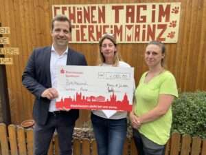 Spende der stadt mainz an das tierheim nach starkregen und wassereinbruch