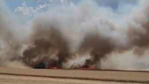 Übung der feuerwehr wallertheim bei smart king 1