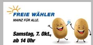 Freie wähler laden zum kartoffelfest in mainz-bretzenheim ein