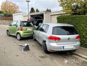 Alkoholisierte 29-jährige verursacht verkehrsunfall: unfallflucht und spektakuläre kollision