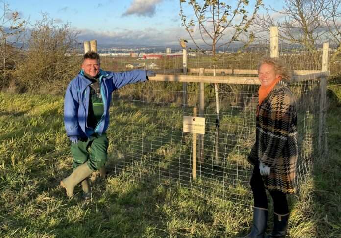 24112023-Bild-Gruene-Inseln-Streuobstwiese-Glueck-Pflanzaktion-Obstbaeume-Dez.Guenter-Beck-Umweltdezernentin-Janina-Steinkrueger-Bild-Landeshauptstadt-Mainz