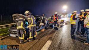 Vollsperrung nach massencrash auf der a60 bei ingelheim