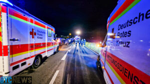 Vollsperrung nach verkehrsunfall auf der b420 zwischen dexheim und nierstein