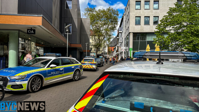Festnahme nach Bedrohung mit Messer in Mainz / Foto: BYC-News