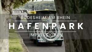 Der hafenpark in rüdesheim am rhein