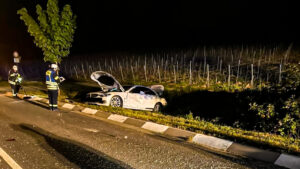 Hoher sachschaden nach schweren verkehrsunfall bei bodenheim 1