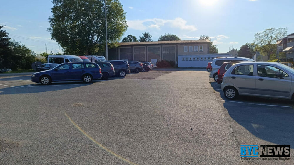 Parkplatz am Bürgerhaus in Gustavsburg