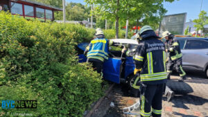 Ingelheim: feuerwehreinsatz auf dem edeka-parkplatz 1
