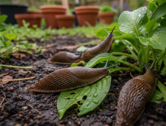Nacktschnecken im Garten