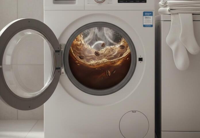 Kaffee in Waschmaschine