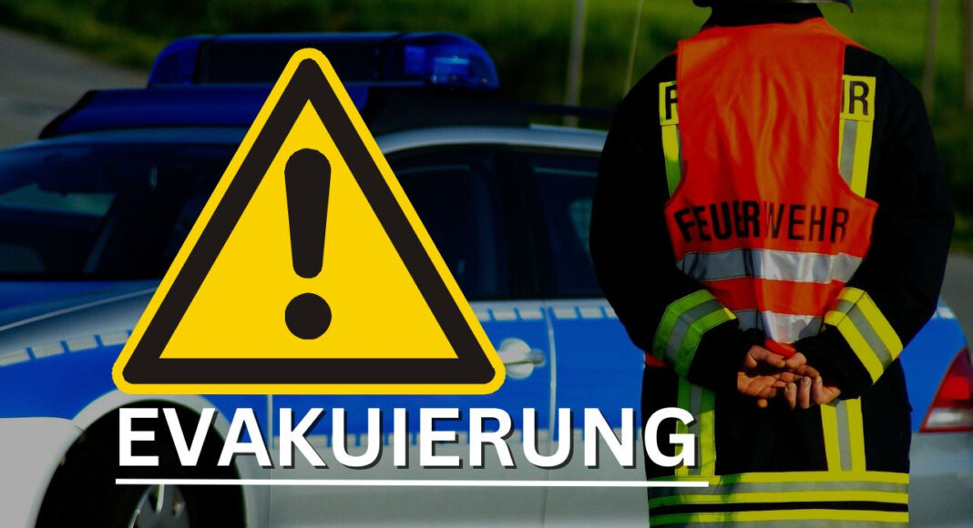 Evakuierung Bombenfund in Wiesbaden