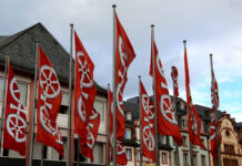 Photovoltaik in Mainz: Förderprogramm stößt auf hohe Nachfrage Mainz Fahnen Symbolbild