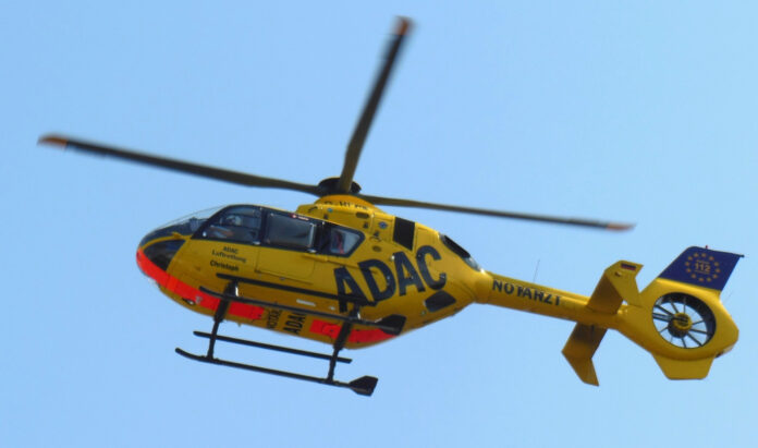 Biebelnheim Unfall, Rettungshubschrauber