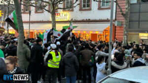 Mainz: tausende syrer feierten in der innenstadt