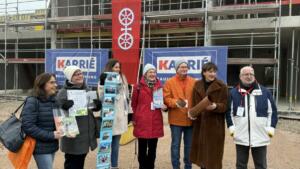 Symbolträchtiger moment an der grundschule in mainz-finthen