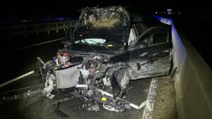 Unfall auf der a643 | foto: polizei