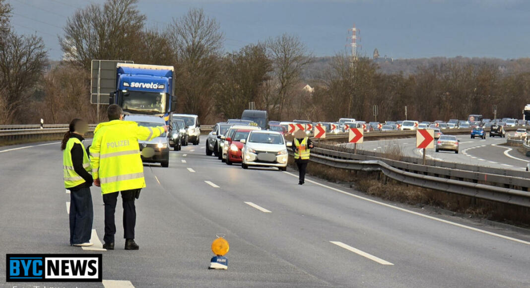 Unfall auf der A60 bei Heidesheim