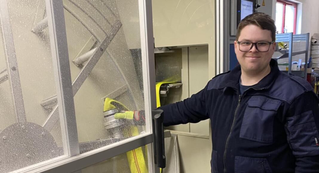 Dirk Rosenbaum bei der Feuerwehr Rhein-Selz | Quelle: in.betrieb gGmbH