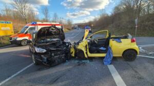 Schwerer unfall zwischen rüdesheim und roxheim