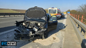 Unfall auf der a63 bei saulheim mit mehreren fahrzeugen
