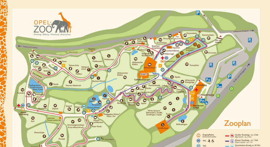 Plan Opel-Zoo Kronberg im Taunus