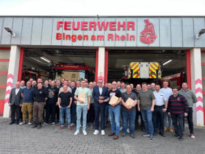 Neuer wehrführer bei der feuerwehr bingen gewählt