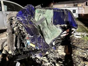 Unfall in ober-flörsheim | foto: feuerwehr flörsheim-dalsheim