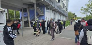 Gaffer behindern Feuerwehr Mainz