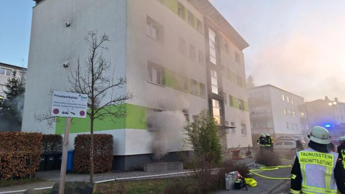 Foto: RTK112, Wohhausbrand Taunusstein