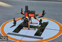 Ingelheim: Drohneneinsatz bei Löscharbeiten der Feuerwehr Flächenbrand in Ingelheim | Foto: BYC-News | Thorsten Lüttringhaus