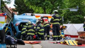 Mainz: schwerer unfall in der oberstadt