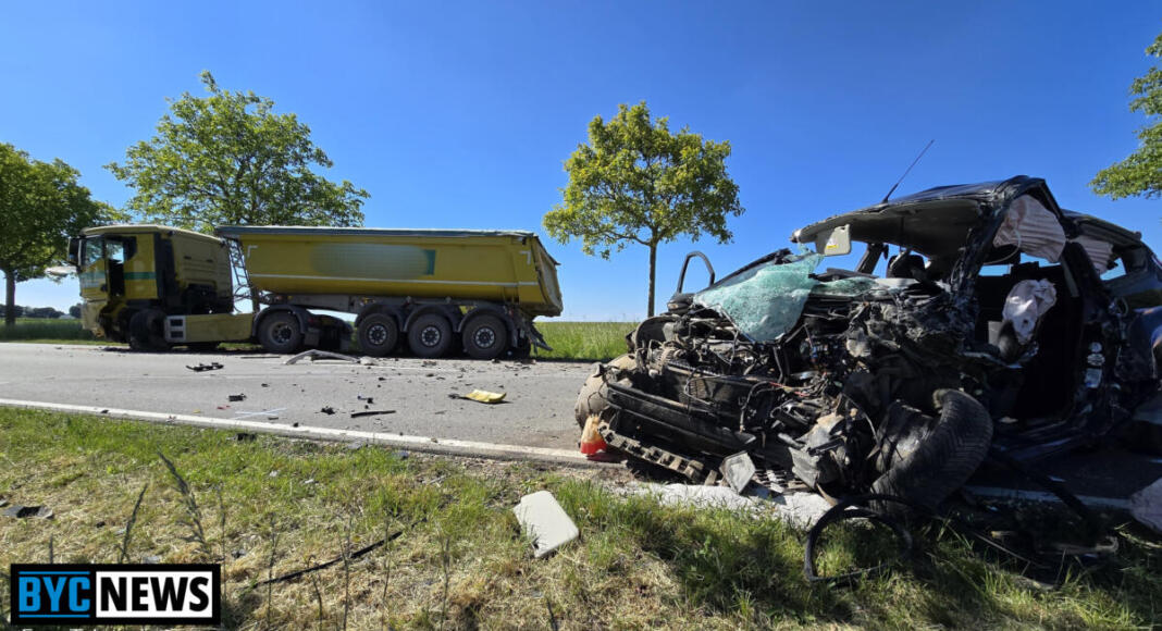 Unfall zwischen Alzey und Morschheim | Foto: BYC-News | Thorsten Lüttringhaus