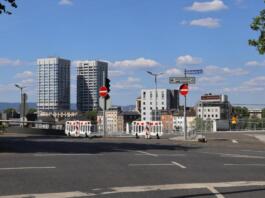 Blick auf die Bonifaziustürme Mainz