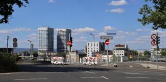 Blick auf die Bonifaziustürme Mainz