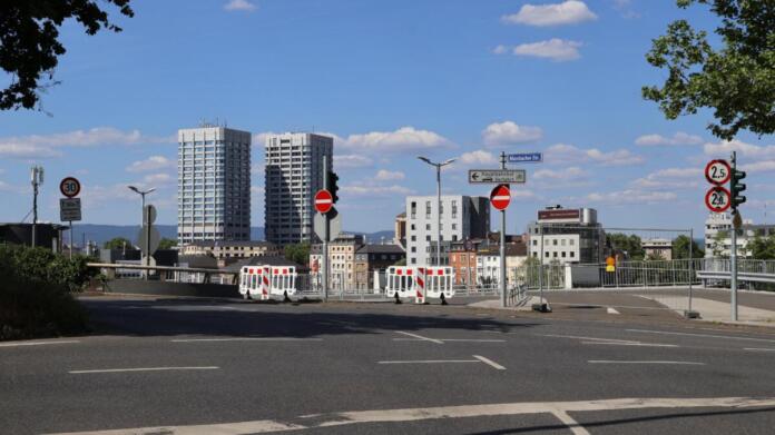 Blick auf die Bonifaziustürme Mainz