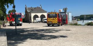 Wasserrettung zwischen Eltville und Ginsheim