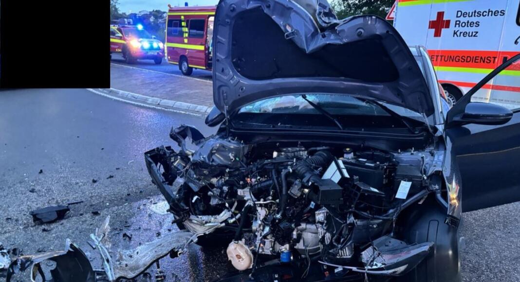 Hyundai Schwerer Unfall in Hackenheim bei Bad Kreuznach