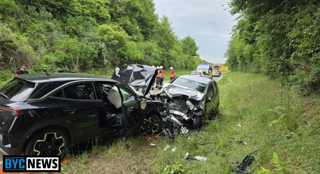 Unfall zwischen Albig und Alzey | Foto: BYC-News | Thorsten Lüttringhaus