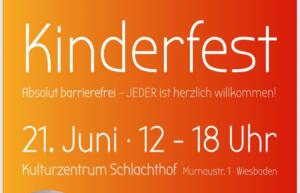 Kinderfest am 21. Juni im wiesbadener schlachthof Kinderfest am 21. Juni im wiesbadener schlachthof